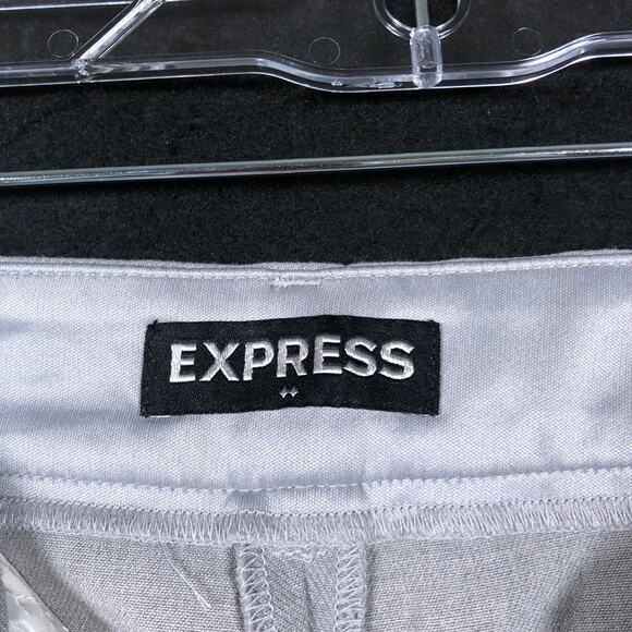 Express Womens Pants Gray Columnist Mid Rise Ankle Stretch 6R - Picture 5 of 14